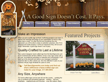 Tablet Screenshot of barnsignworks.com